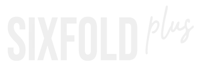 logo sixfold plus white